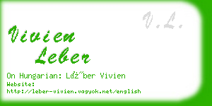 vivien leber business card